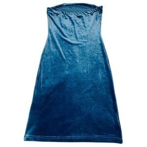 Velvet Tube Top Dress